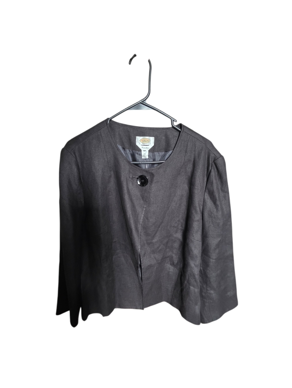 Talbots Charcoal Single-Button Jacket - Picture 4 of 5